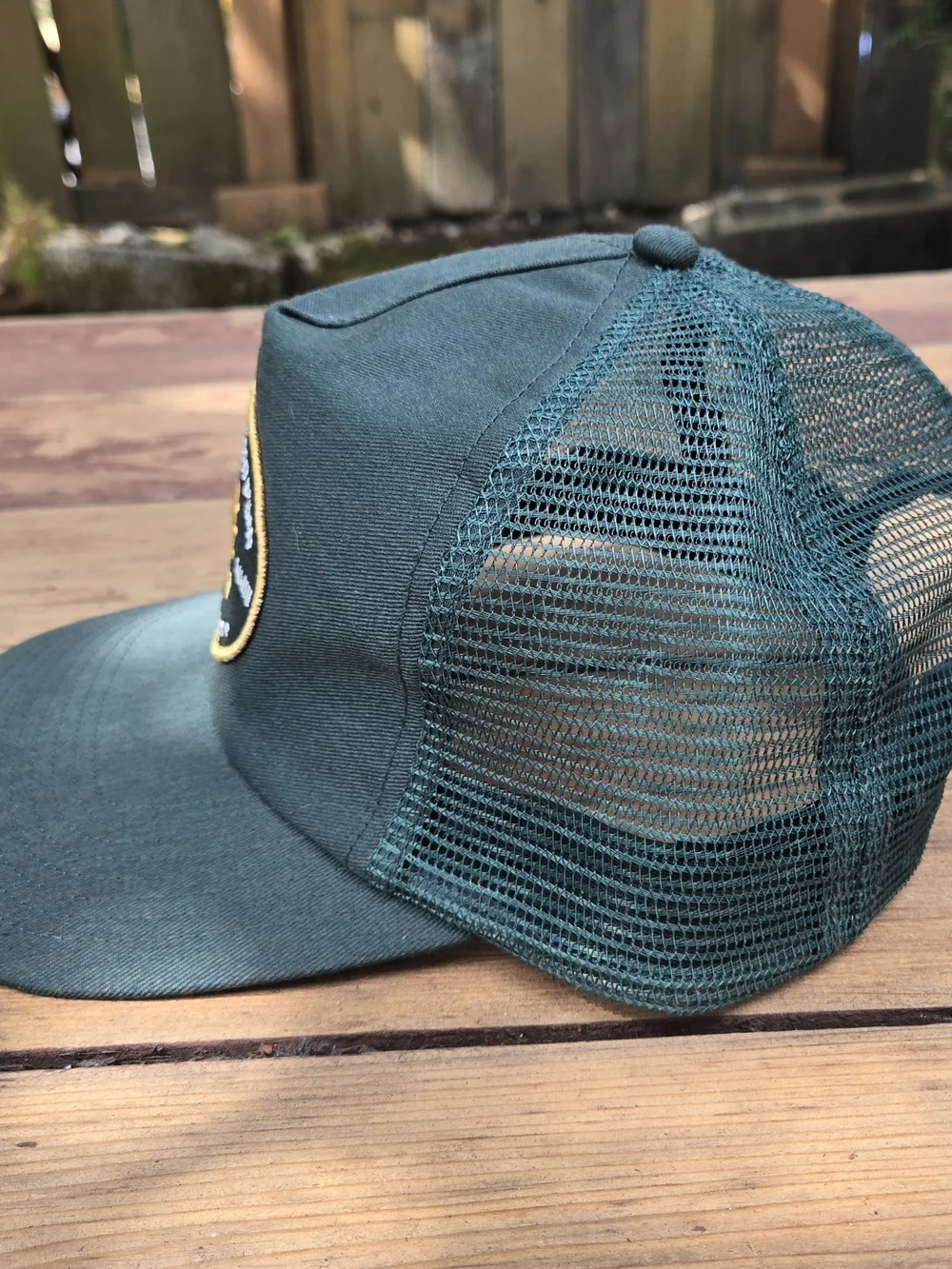 Rhythm. Men's Dark Green Trucker Cap with Yellow Logo